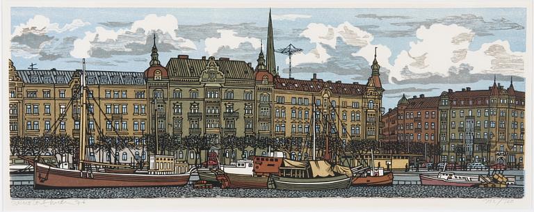 EHREN, SVEN OLOF, färglitografi. Sign o dat.