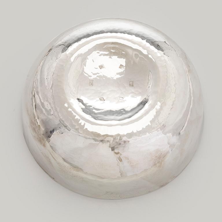 A sterling silver and enamel bowl, maker's mark of A. Tillander, Turku 2005.