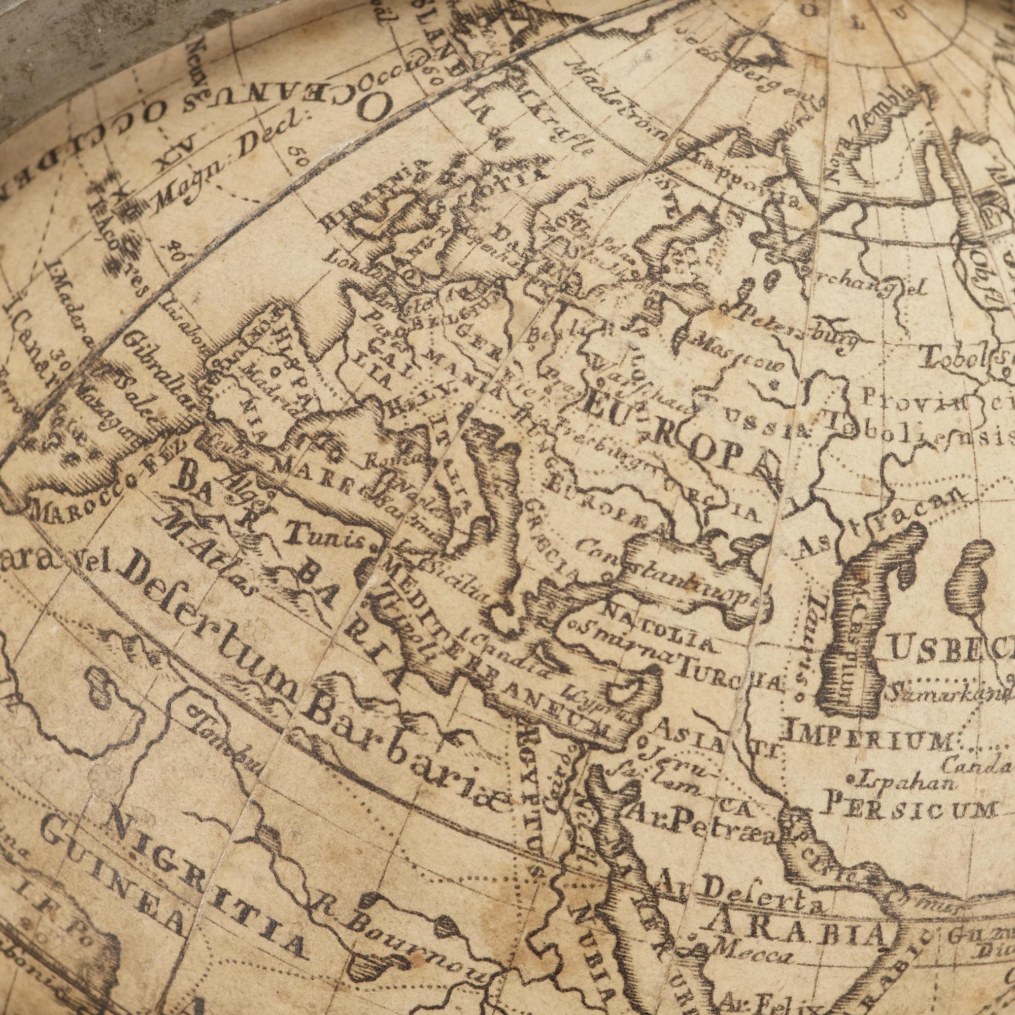 A pair of Rare Swedish Terrestial and Celestial Globes by Anders Åkerman 1762.