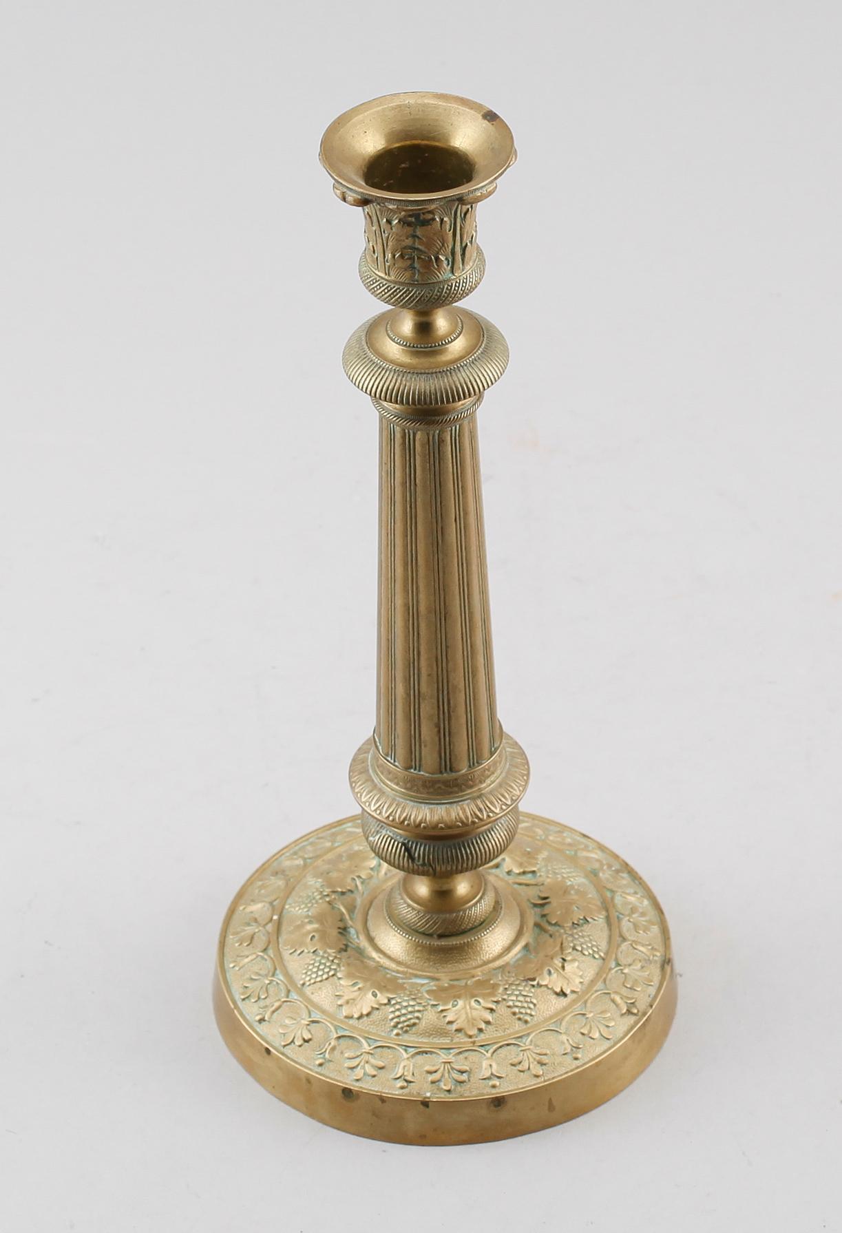 LJUSSTAKE, brons, empire.