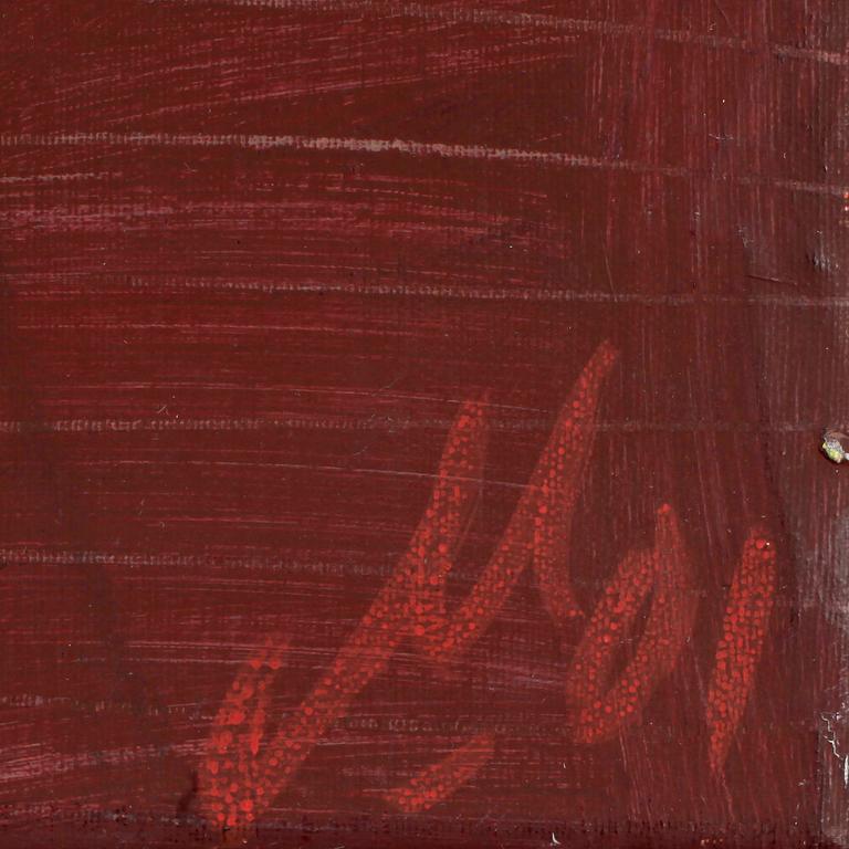 MAGNUS DAHLBÄCK, olja på duk, sign.