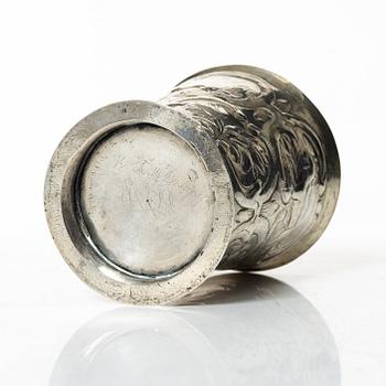 Christian Pichgiel, jaktbägare, silver, Danzig, omkring år 1700.