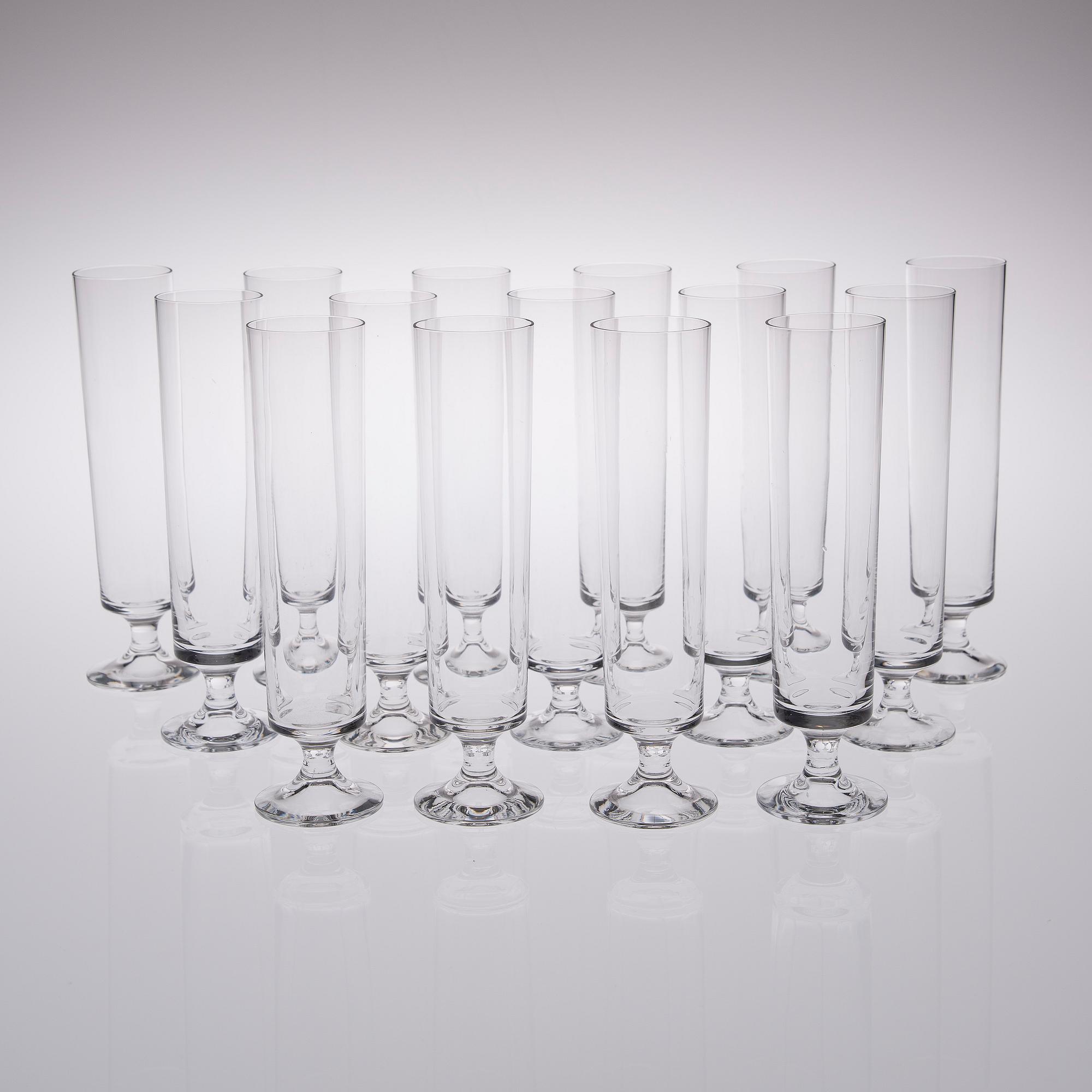 TAPIO WIRKKALA, glasservis 27 delar, "Karelia" Iittala 1900-talets slut.
