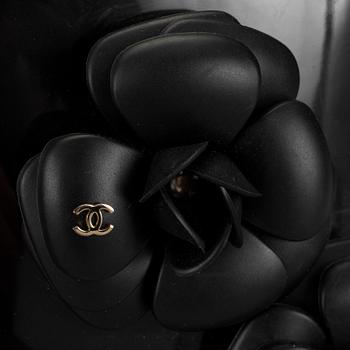 A pair of black Chanel Wellington boots, size 41.