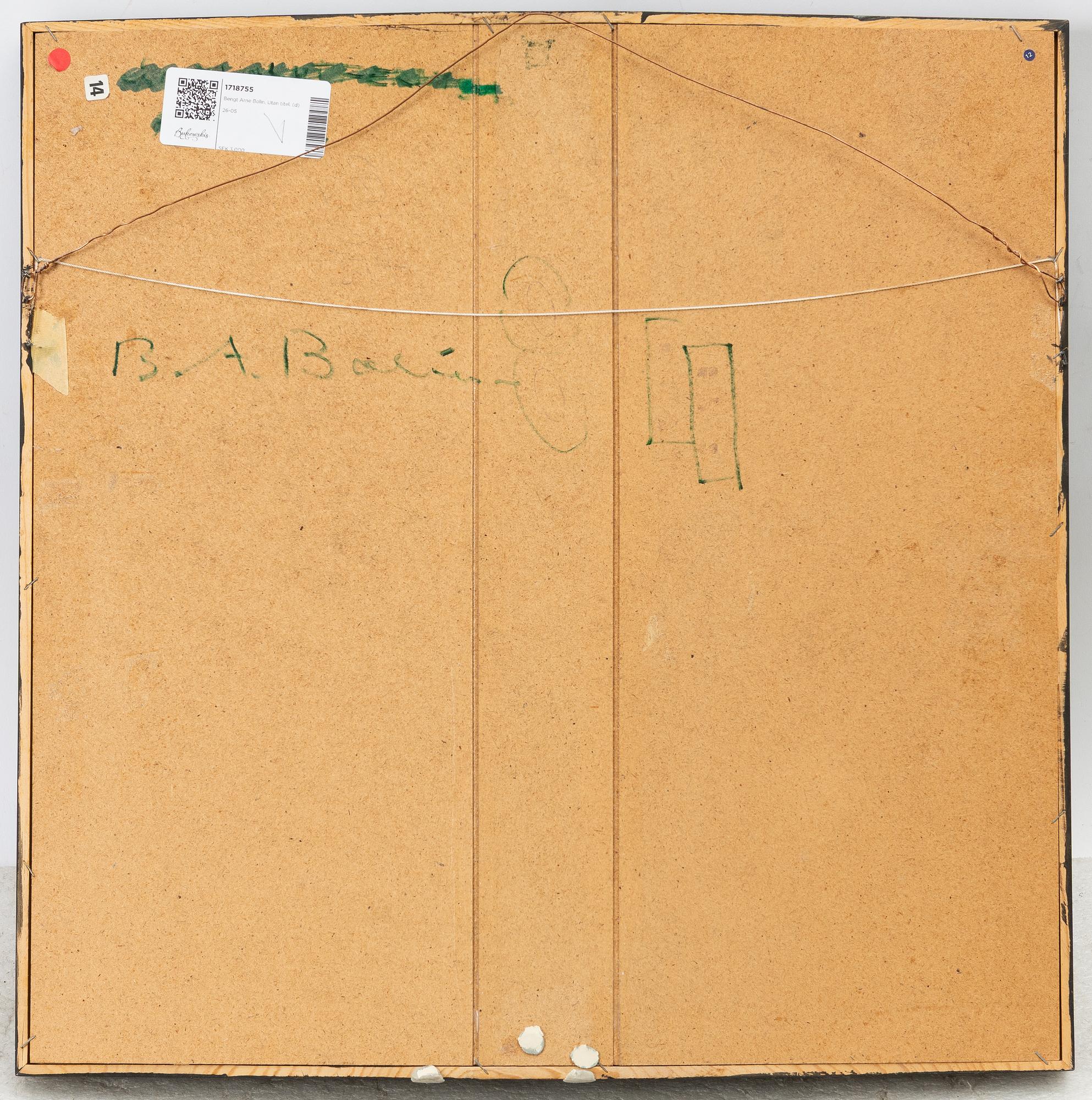 Bengt Arne Bolin, Untitled.