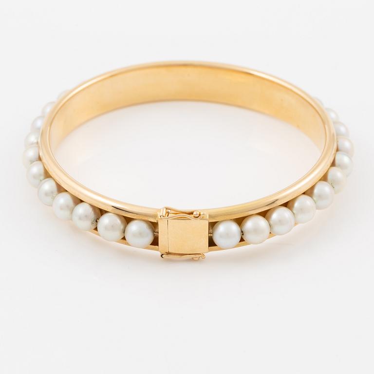 Alton, bracelet, 18K gold, with pearls.