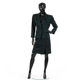 YVES SAINT LAURENT, a two-piece suit consisting of jacket and skirt.