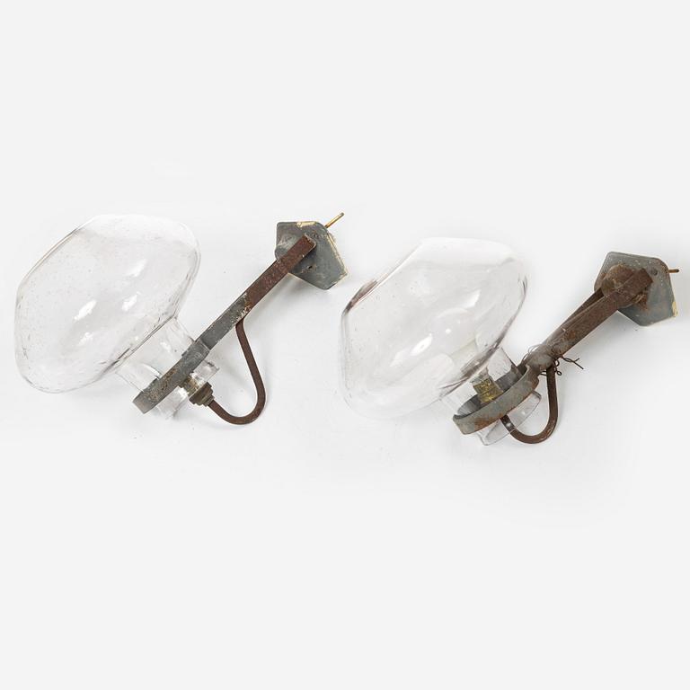 Vägglampor, ett par, Swedish Modern, ASEA, 1900-talets mitt.