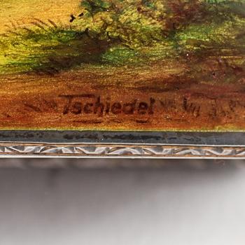 ETUI, sterlingsilver, importstämplad, 1900-tal. Vikt 325 g.