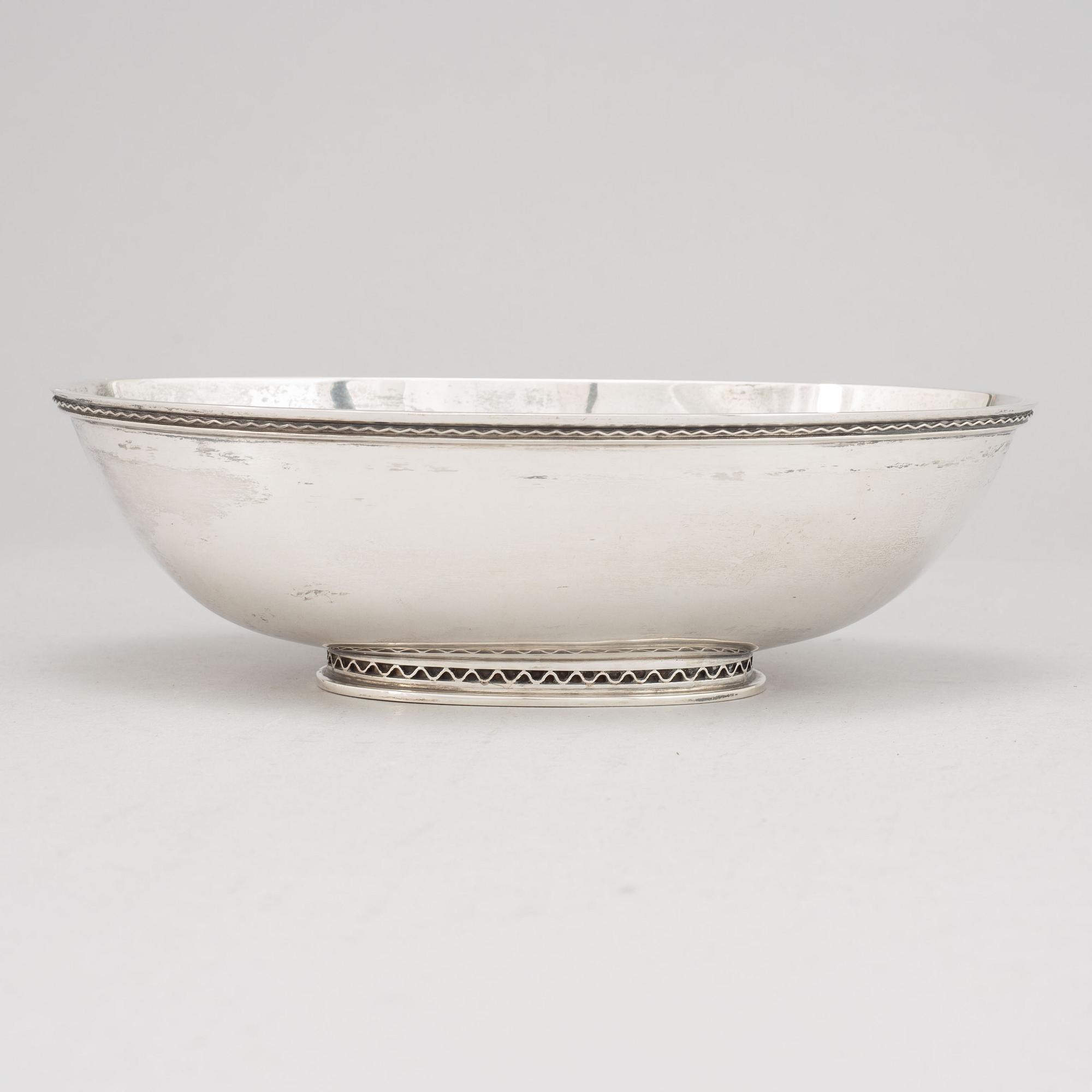 Eric Råström, skål, silver, CG Råström, Stockholm 1957.