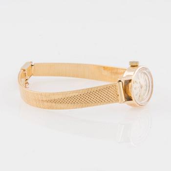 ARMBANDSUR, dam, 14K guld, Helvetia, guldarmband 18K.