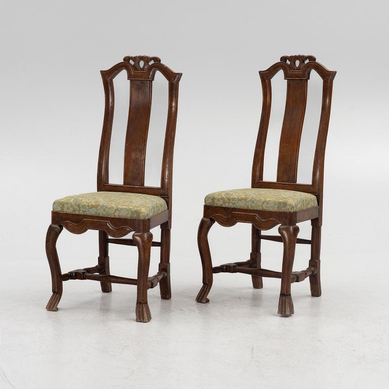 Stolar, ett par, barock, 1700-tal.
