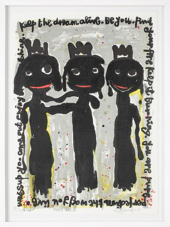 LISA RINNEVUO, färglitografi, signerad och numrerad 190/225.