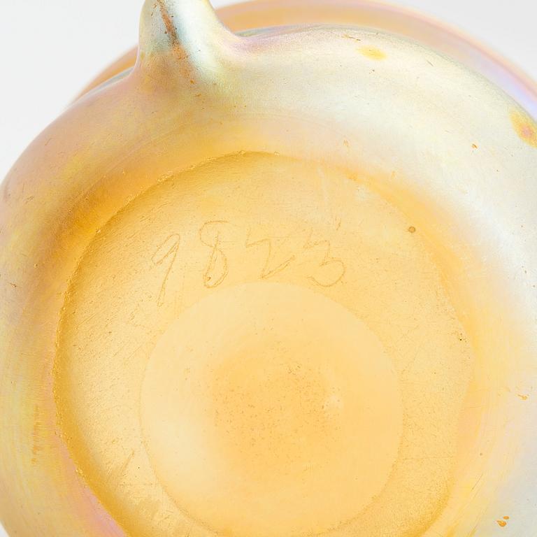 Louis Comfort Tiffany, saltkar, ett par, signerade LCT 9823, USA 1900-talets början.