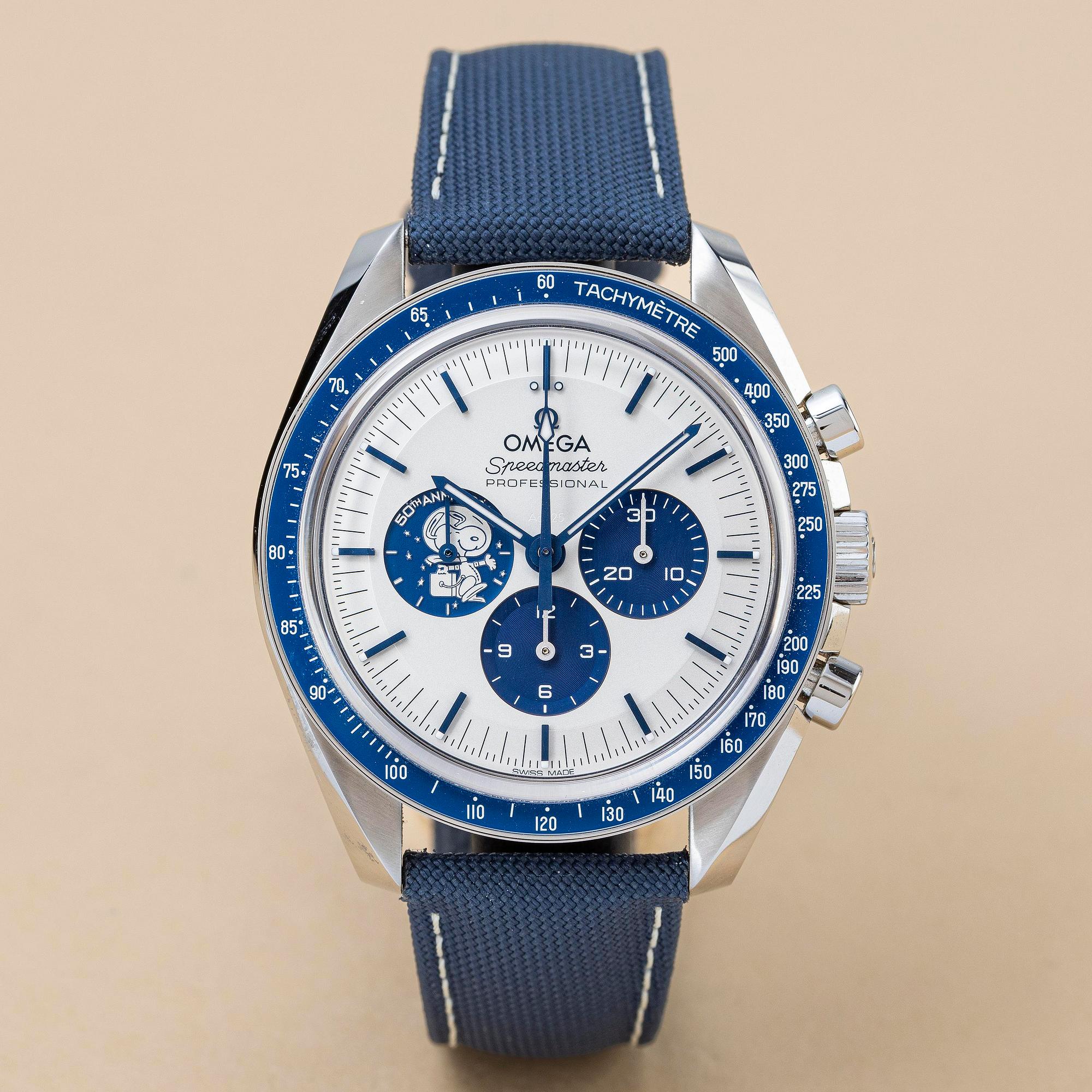 Omega, Speedmaster, Moonwatch, Professional, "Silver snoopy award" 50th Anniversary, ca 2023.