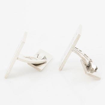Wiwen Nilsson, A pair of cufflinks with monogram engraving, Lund, 1961.