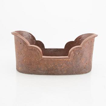 Signe Persson-Melin,  a signed saltglazed stoneware urn.