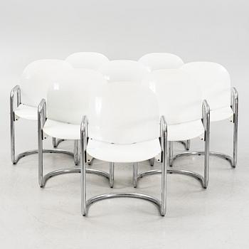 Afra & Tobia Scarpa, eight 'Dialogo' armchairs from B&B Italia.
