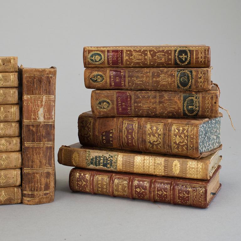 BOKPARTI, 28 vol, bla Oeuvres de Grecourt, 1700-1800-tal.