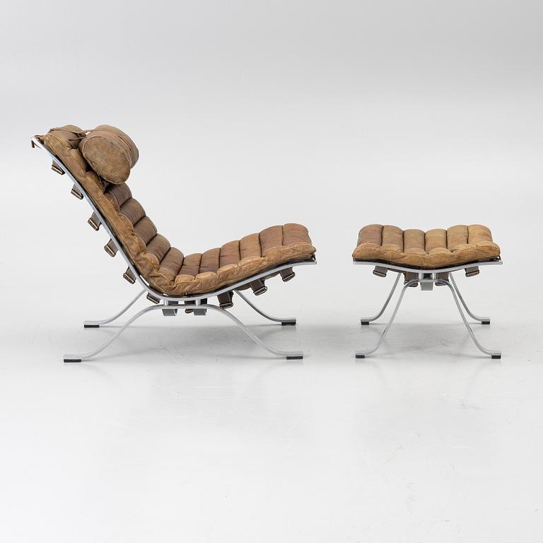 Arne Norell, An 'Ari' armchair with footstool, Norell Möbel, Aneby.