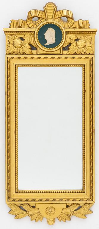 Mirror, Gustavian style, circa the mid-20th century.