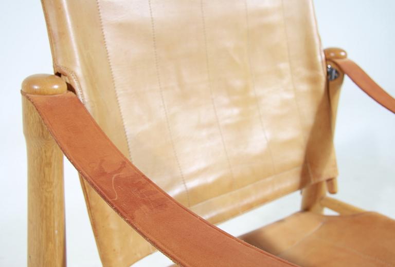 FÅTÖLJ, Safari-modell, inköpt på NK,  1900-talets mitt.