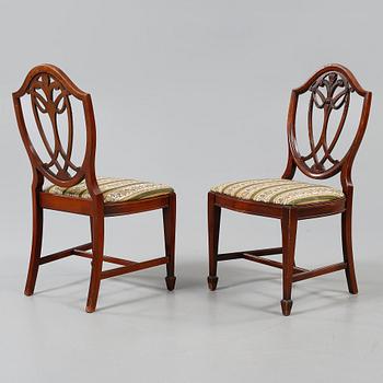 STOLAR, 6 st, engelsk stil, 1900-talets mitt.