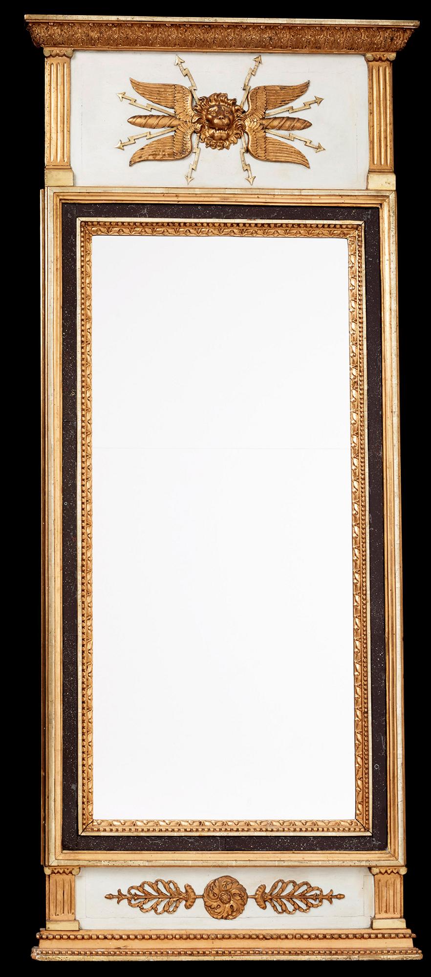 SPEGEL. Sengustavianskt stockholmsarbete, omkring år 1800.