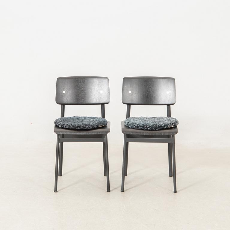 Thomas Bentzen, Stolar 4 st "Loft Chair" Muuto samtida, med dynor från Shepherd of Sweden.
