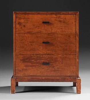 458. An Axel Larsson birch chest of drawers, Svenska Möbelfabrikerna, Bodafors 1930's.