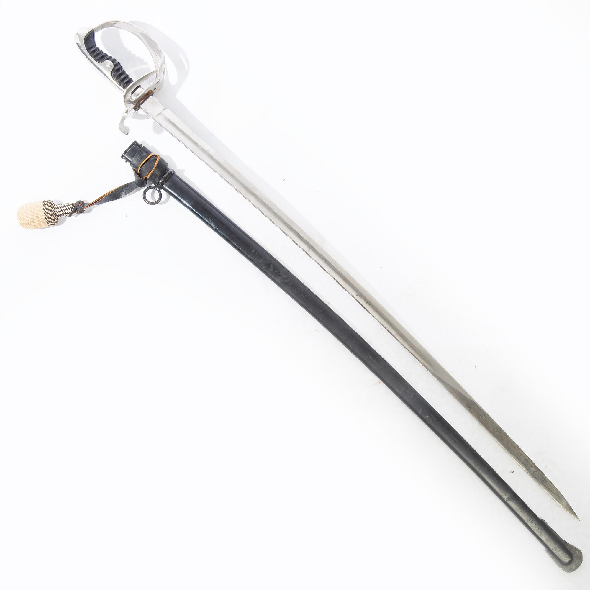 Sabel, tysk, 1900-tal, med balja.