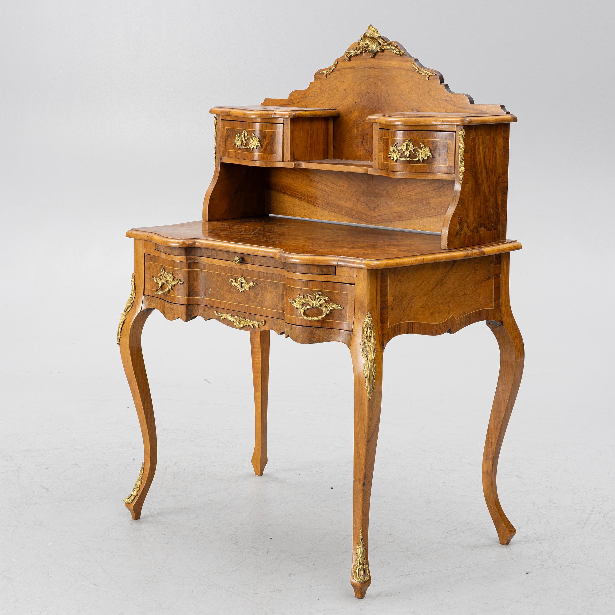 A Rococo-style desk, first half of the 20th century.