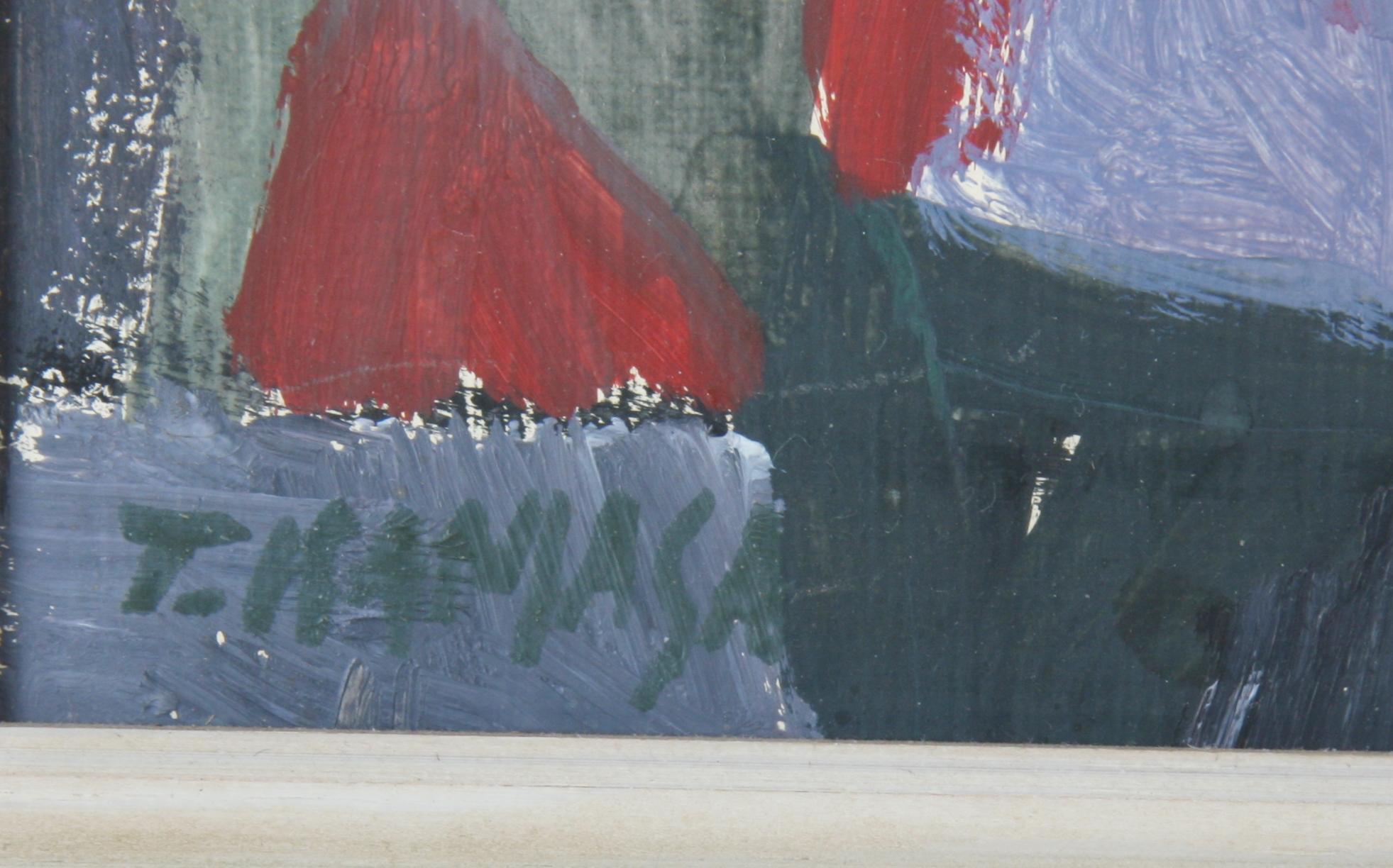 KAMASA, TADEUSZ, olja på pannå, sign.