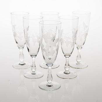 A 35-piece 'Savoy' glasswear, 1940s.