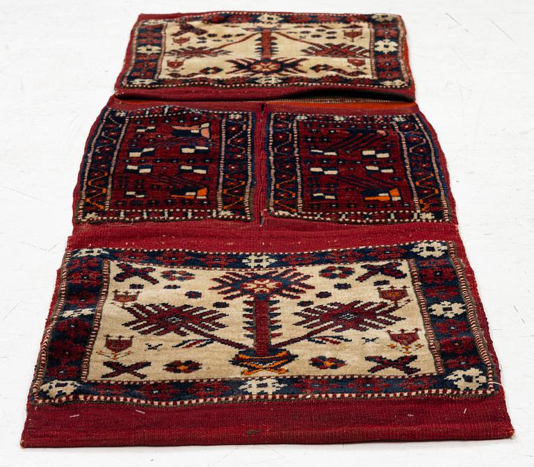 A semi-antique saddlebag, Soma/Bergama area, Western Anatolia, c. 124 x 46 cm.