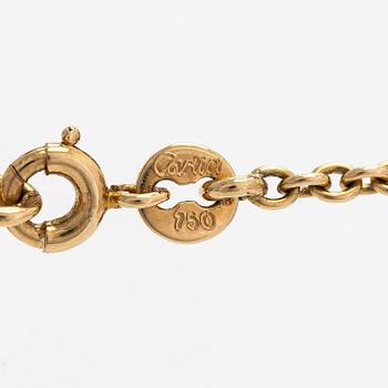 Cartier, halsband,  18K guld med hänge i form av två hjärtan.