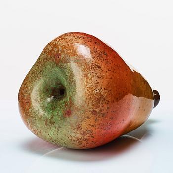 Hans Hedberg, a faience sculpture of a pear, Biot, France.