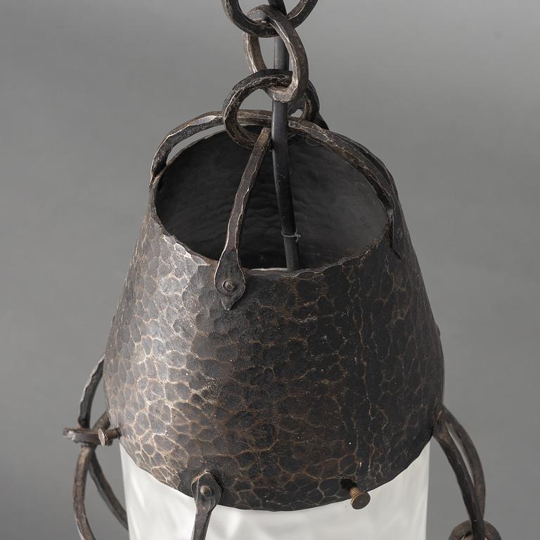 Arvid Böhlmarks Lampfabrik, taklampa, modell "5476", Stockholm, 1910-20-tal.