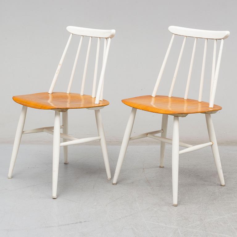 ILMARI TAPIOVAARA, six 'Fanett' chairs, Edsbyverken.