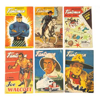 Comic books, “Fantomen”, 26 issues, 1951–1957.