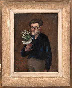 Pelle Åberg, oil on canvas, signed and dated 1945.