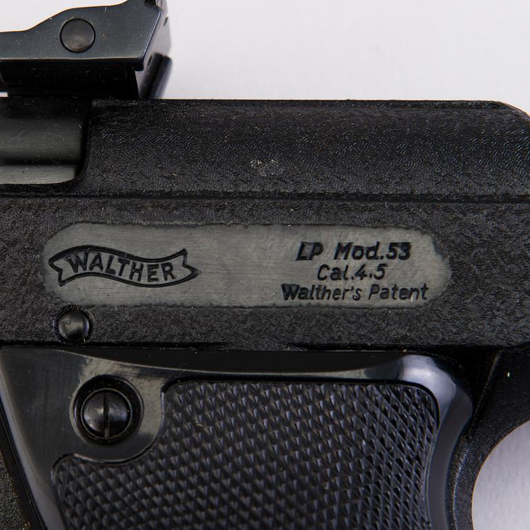 LUFTPISTOL, Walther LP53, Tyskland. I produktion 1953-1976.