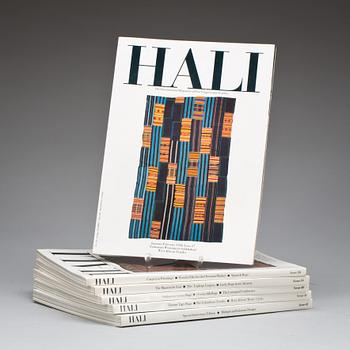 KATALOGER, 6 st, " HALI The International magazine of Fine Carpets and Textiles". 1988.