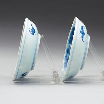 FAT, ett par, porslin, Qingdynastin, Kangxi (1662-1722).