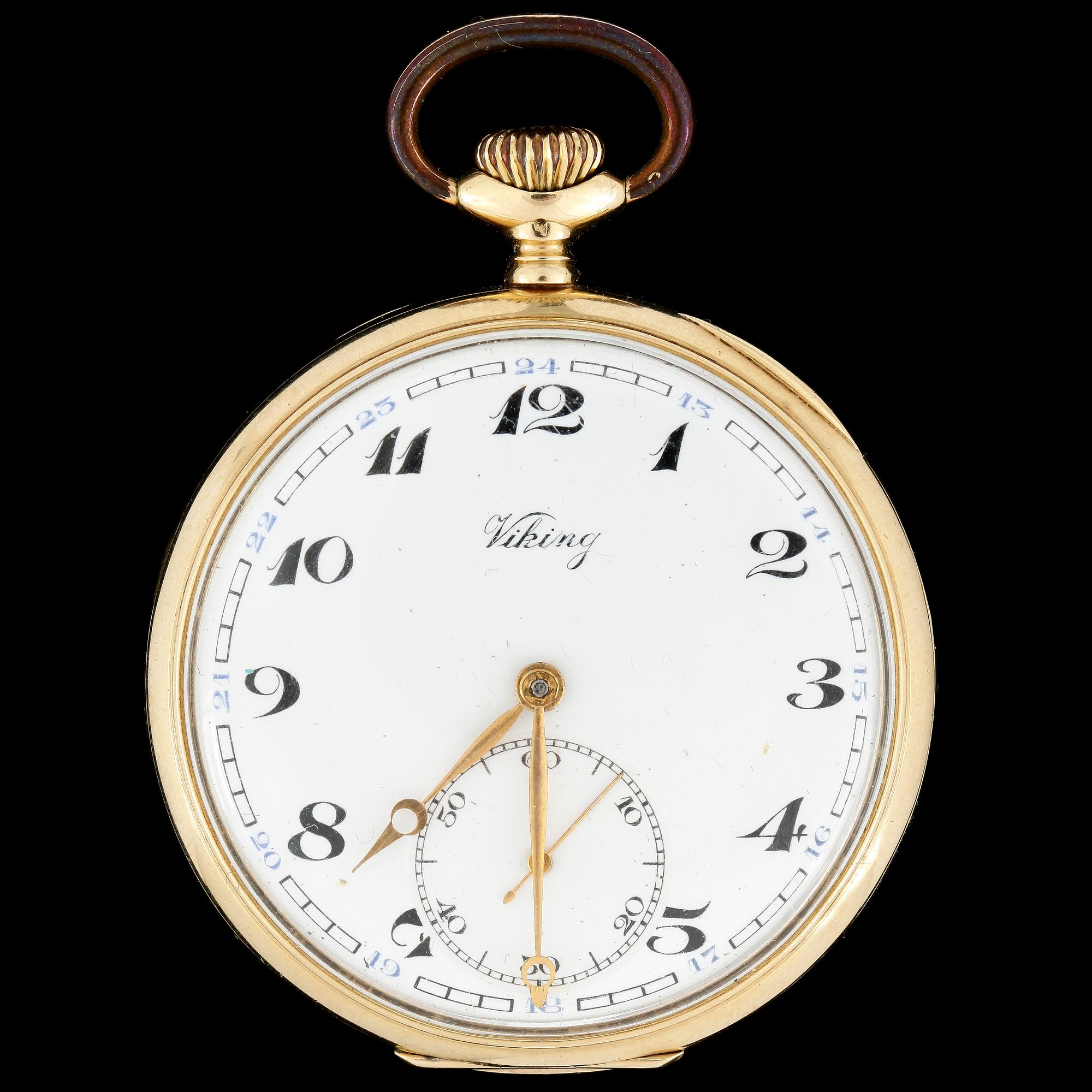 FICKUR, Bolidenguld 14k, Viking. Total vikt ca 75 gram.
