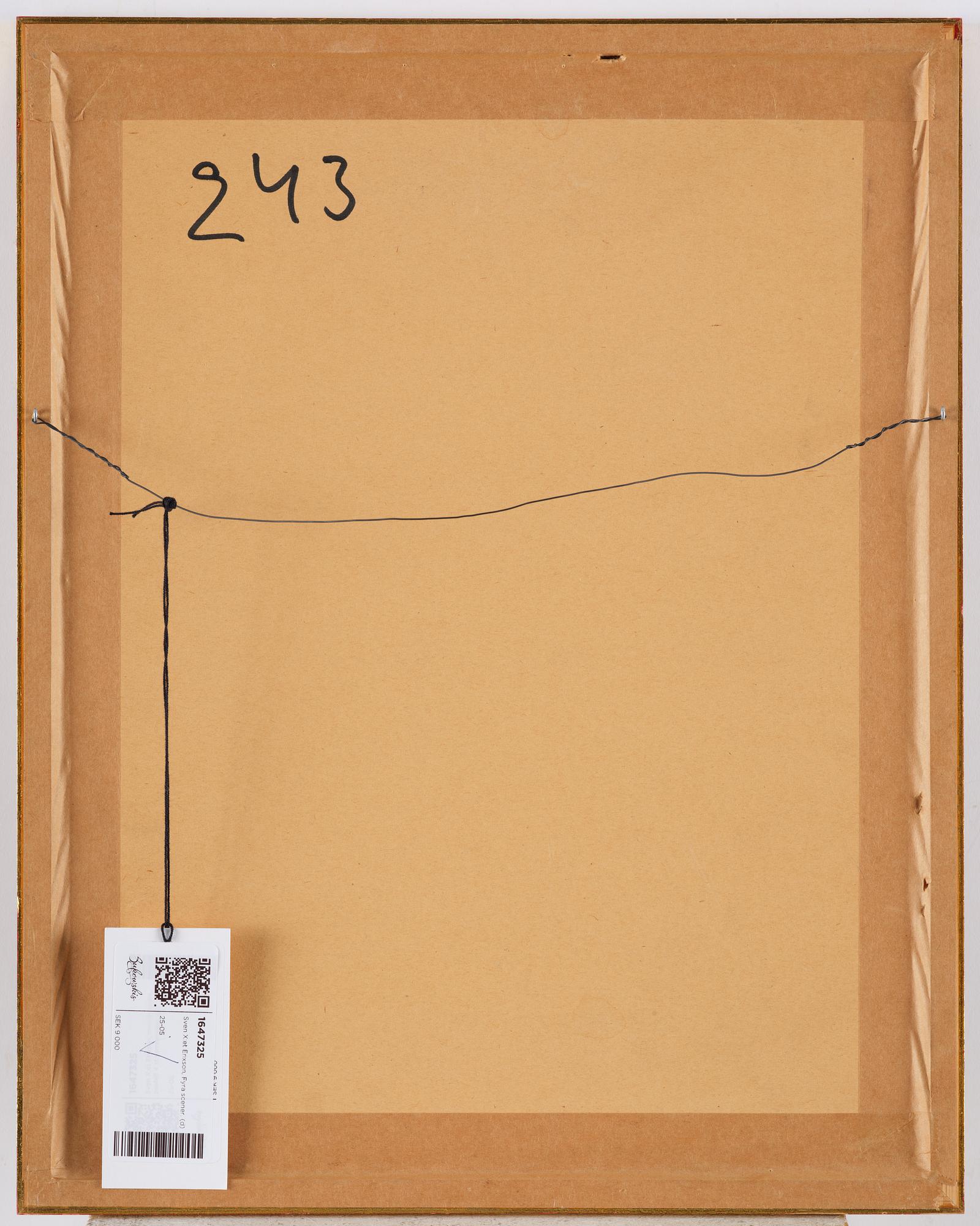 Sven X:et Erixson, Four scenes.