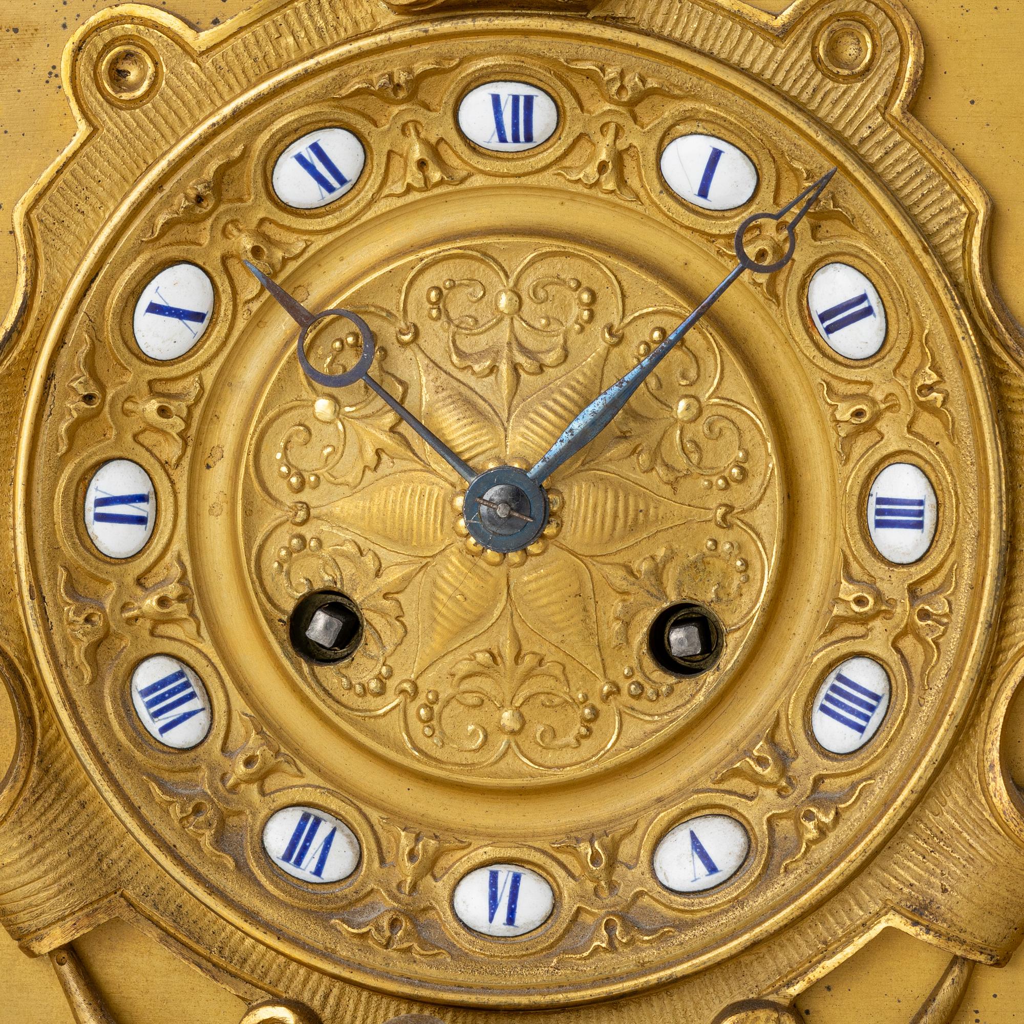 Table pendulum clock, France, mid-19th century.