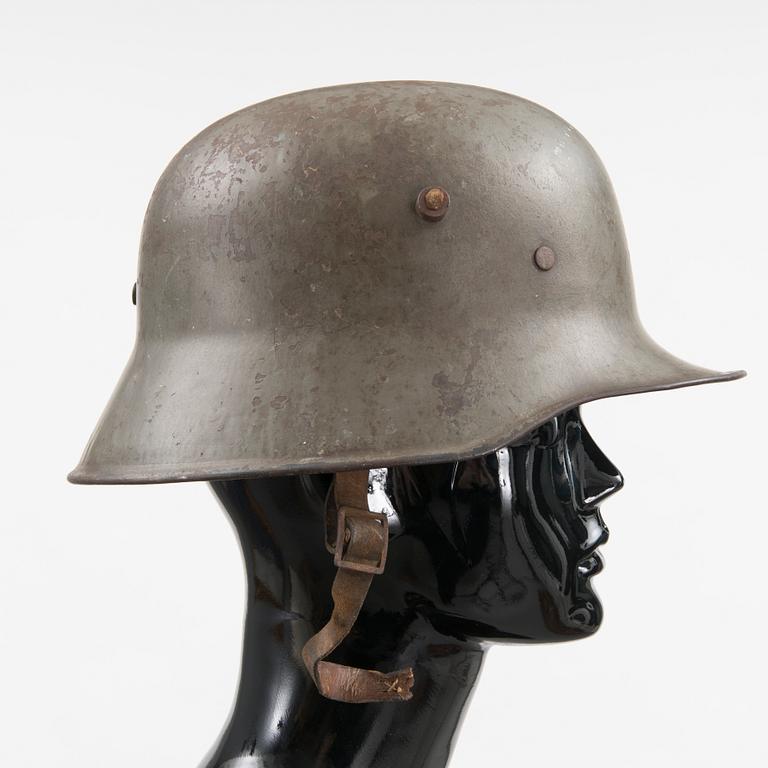 A German/Finnish model 1918 helmet.