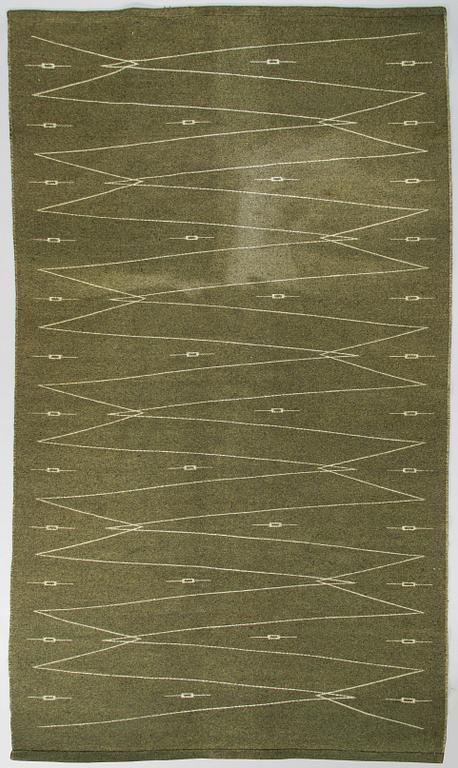 Aappo Härkönen, A 1960s flat weave rug 'Trilli' manufacturer  Mattokutomo Oy, Finland. Circa 280x165 cm.
