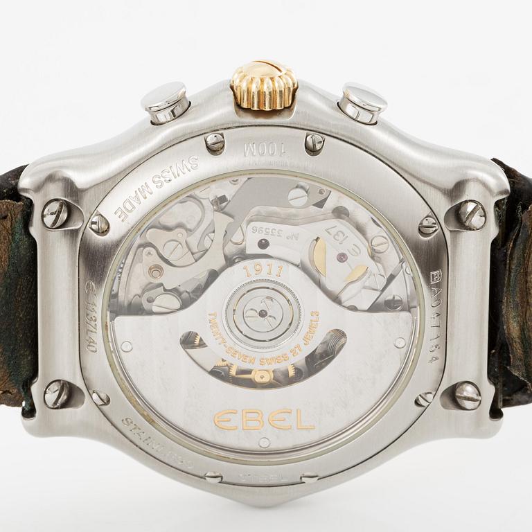 Ebel, 1911, kronograf, wristwatch, 40 mm.